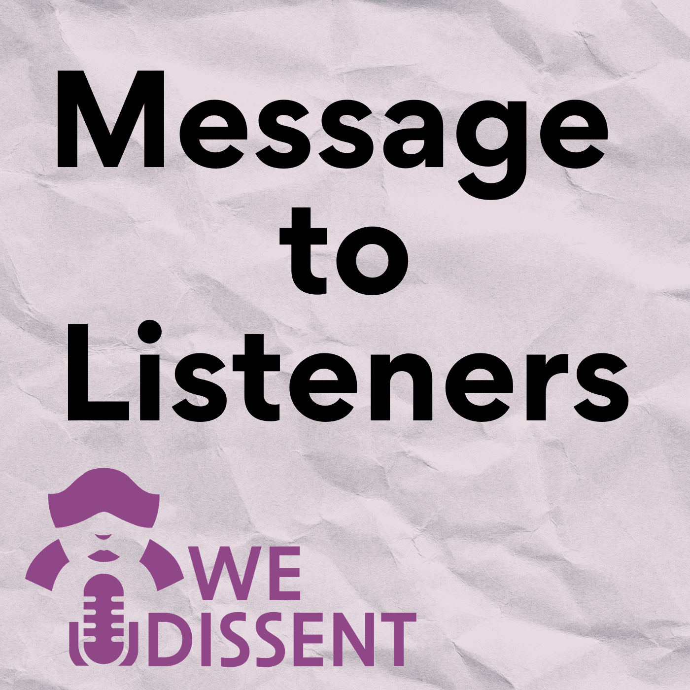 message for listeners